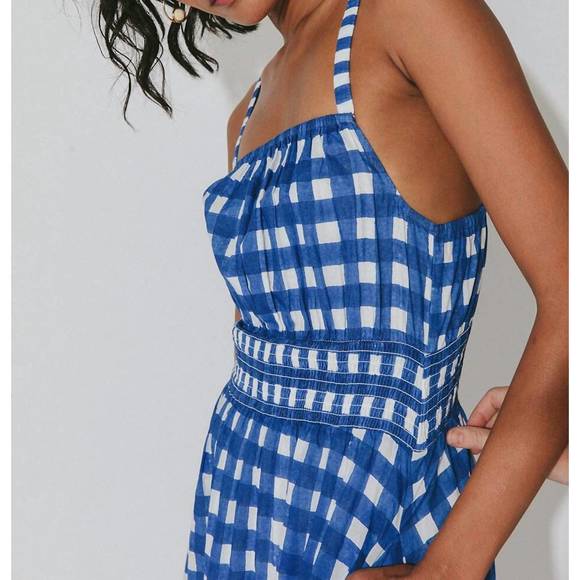 NEW CLEOBELLA patrice midi dress in painterly gingham - Picture 2 of 4